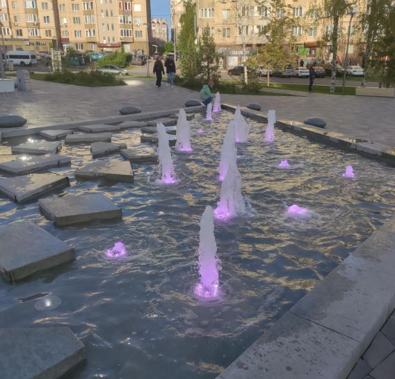 Фонтан в парке имени Равиля Бикбаева